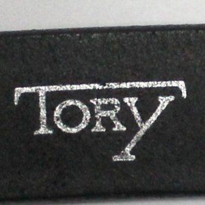 Tory Size 26 Brass Buckle Equestrian Black 1" Wide English Bridle Leather Belt